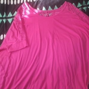 Pink Lane Bryant Lace Top
